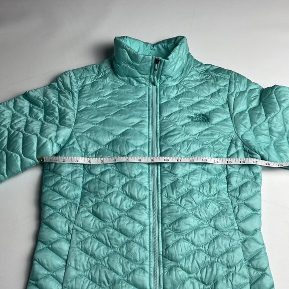 The North Face Thermoball Turquoise Quilted Outdoor Jacket Womens Size Small - Picture 9 of 15